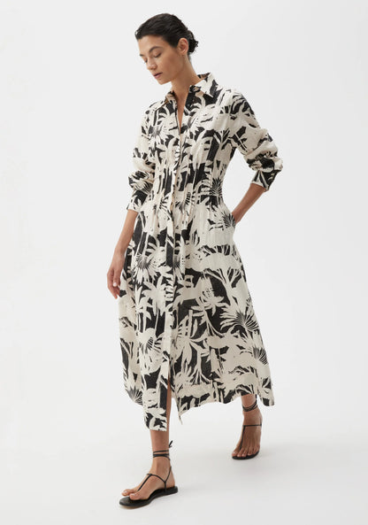 Savasi Linen Dress - Print