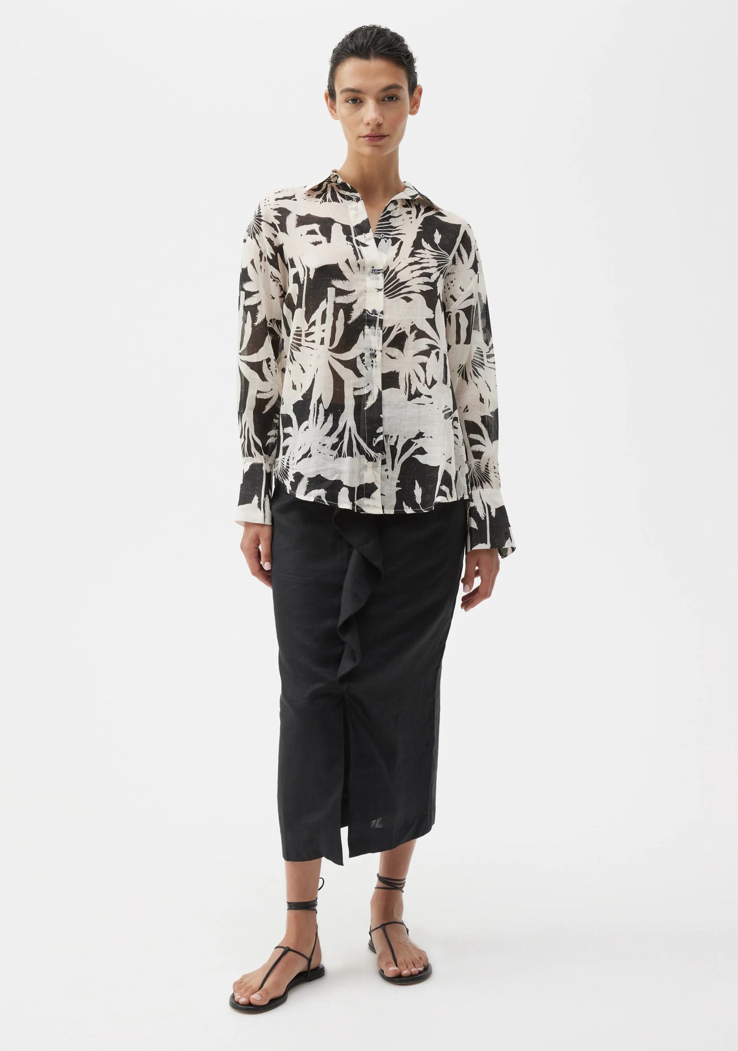 Savasi Linen Shirt - Print