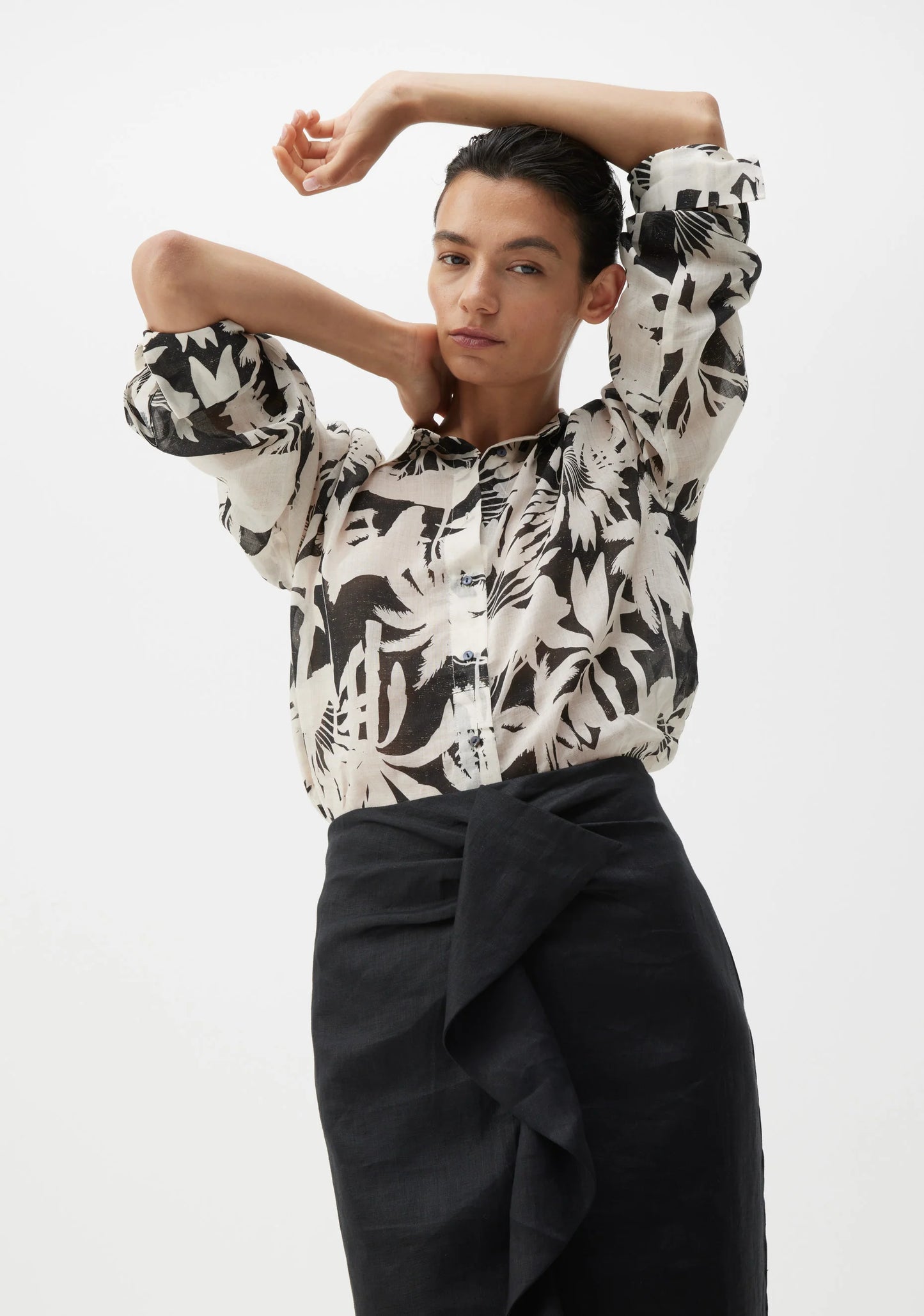 Savasi Linen Shirt - Print