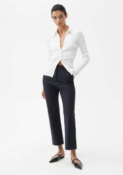 Vaucluse Crop Trouser - Navy