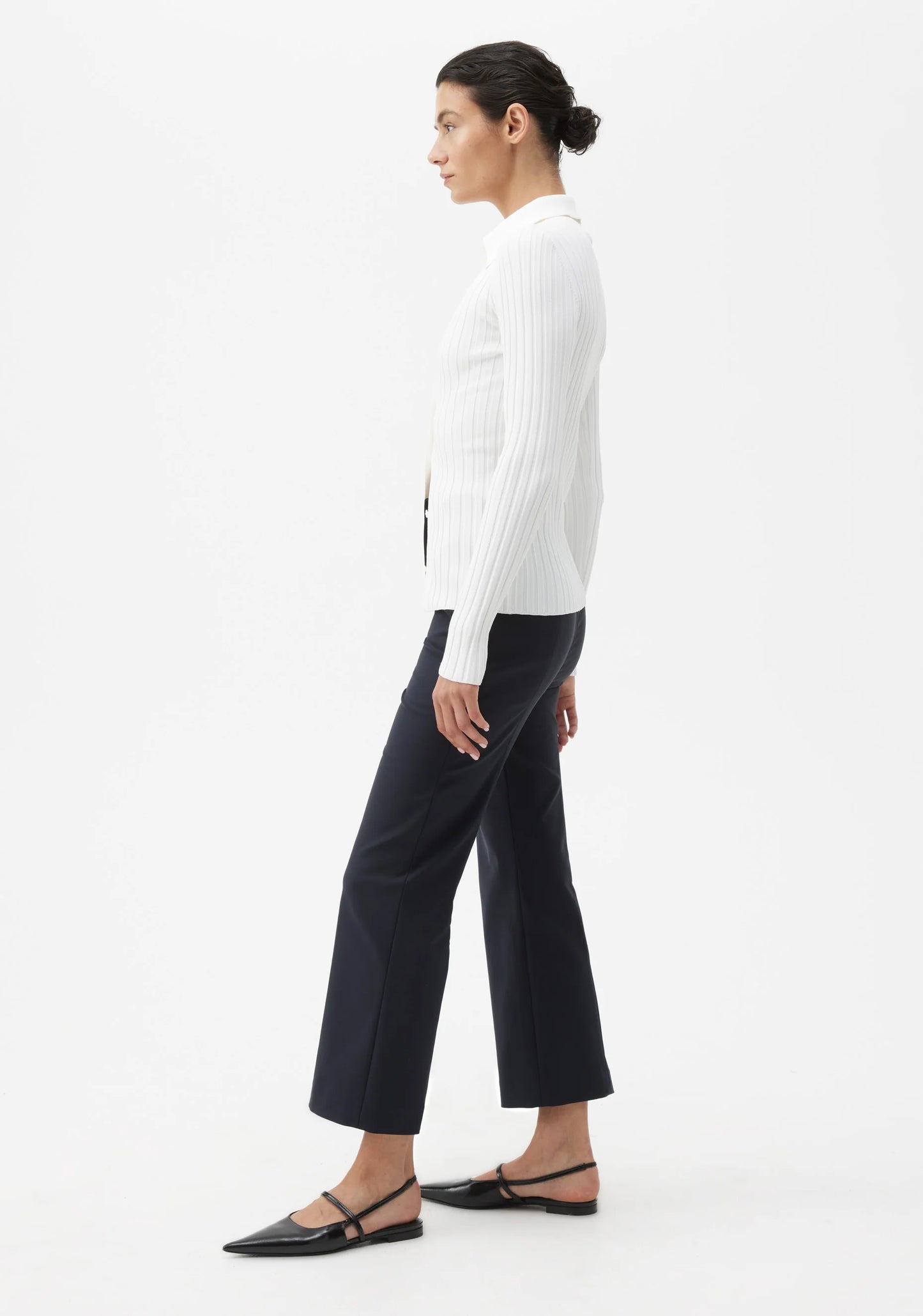 Vaucluse Crop Trouser - Navy