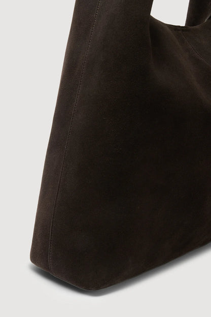 Neve Suede Shoulder Bag - Ganache