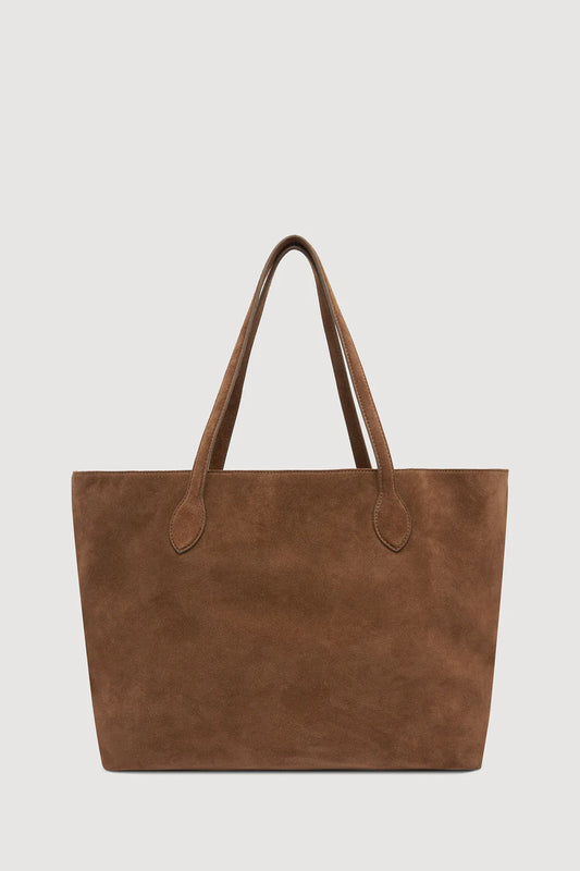 Olivia Suede Tote Bag - Amaro