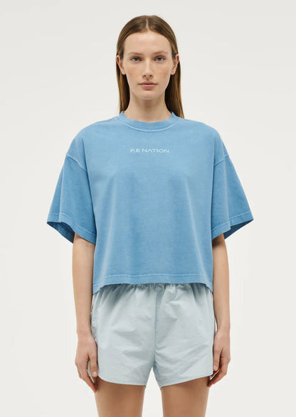 Nomad Boxy Tee - Ethereal Blue