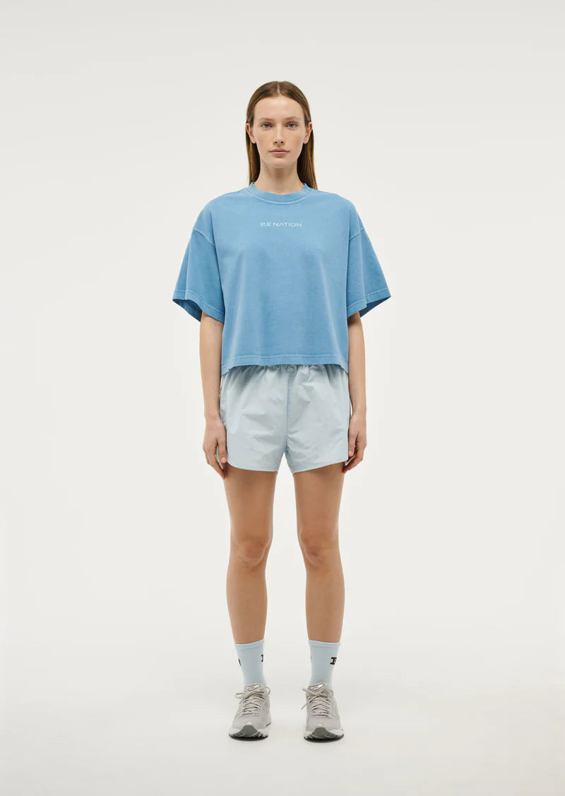 Nomad Boxy Tee - Ethereal Blue