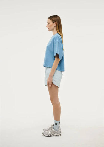 Nomad Boxy Tee - Ethereal Blue