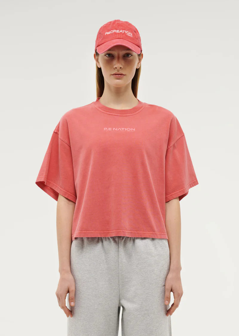 Nomad Boxy Tee - Poppy Red