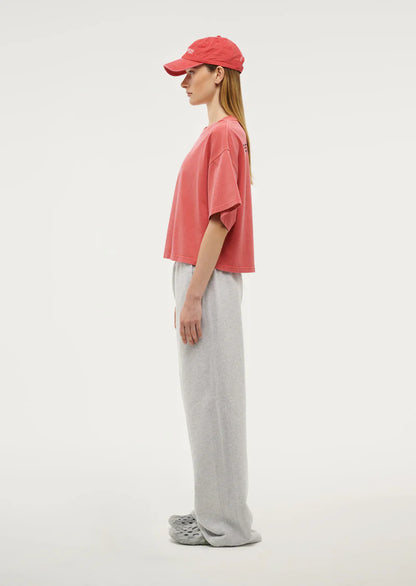 Nomad Boxy Tee - Poppy Red