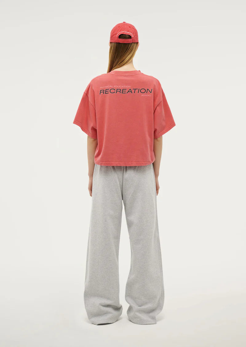 Nomad Boxy Tee - Poppy Red