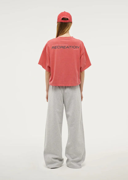 Nomad Boxy Tee - Poppy Red