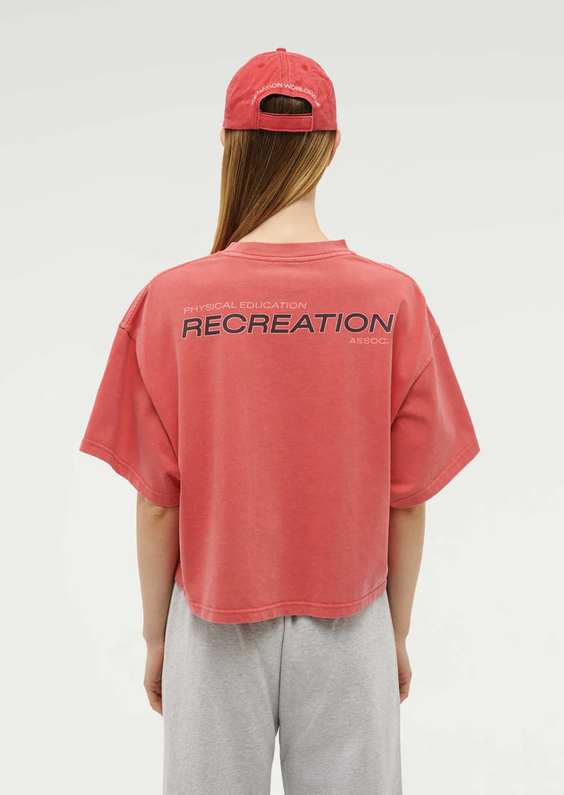 Nomad Boxy Tee - Poppy Red