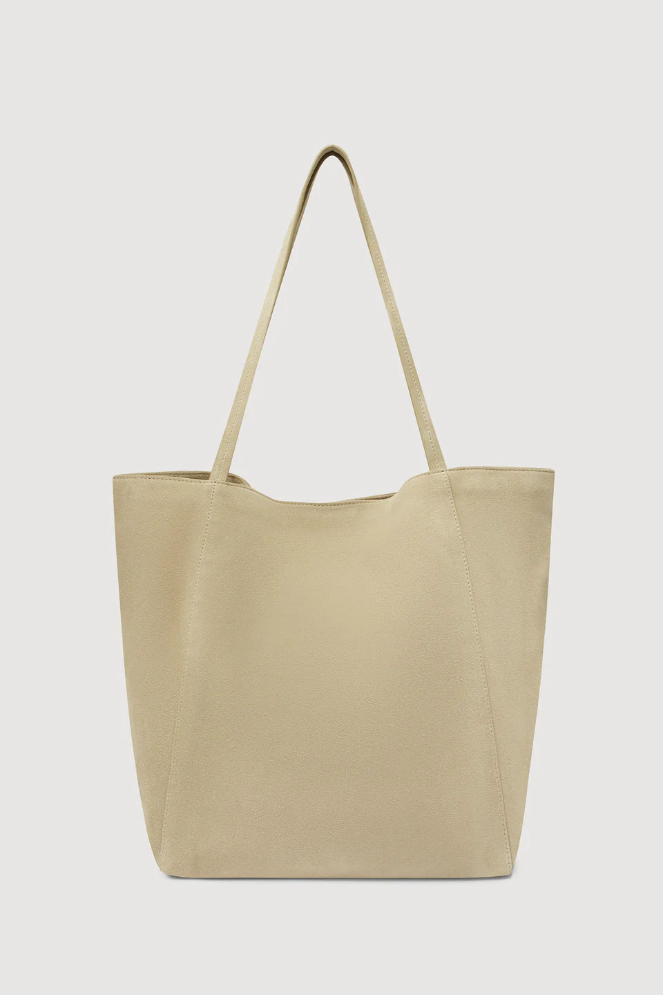 Paige Suede Tote Bag - Sand