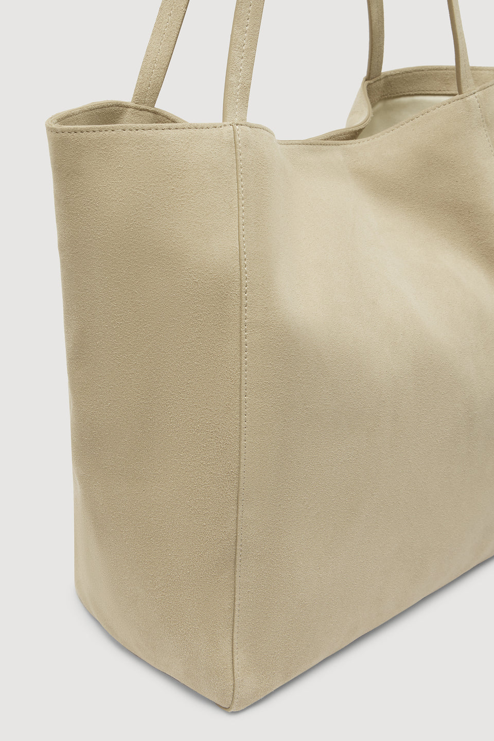 Paige Suede Tote Bag - Sand