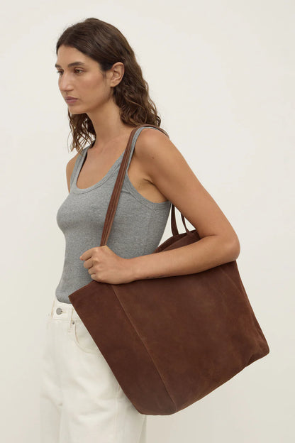 Paige Suede Tote Bag - Amaro