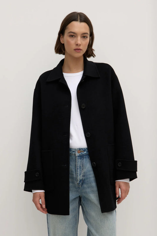 Pierra Wool Coat - Black