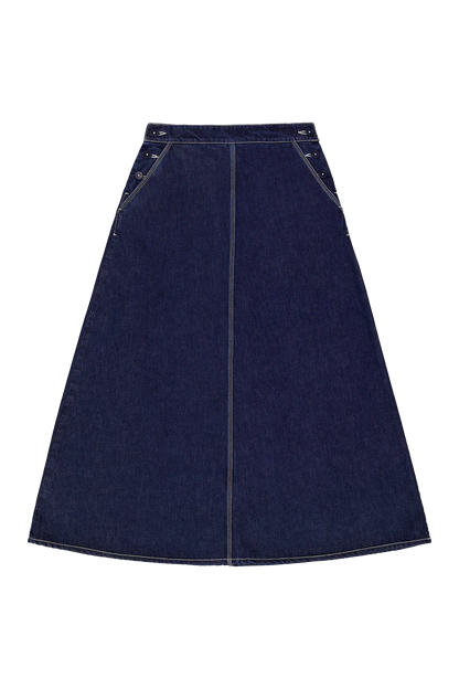 Piper Skirt - Indigo Denim