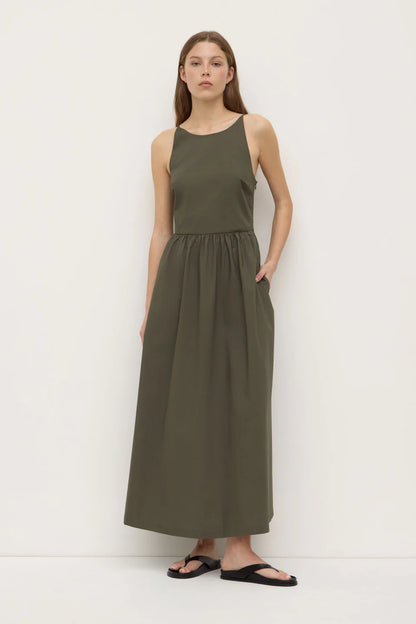 Posie Midi Dress - Moss