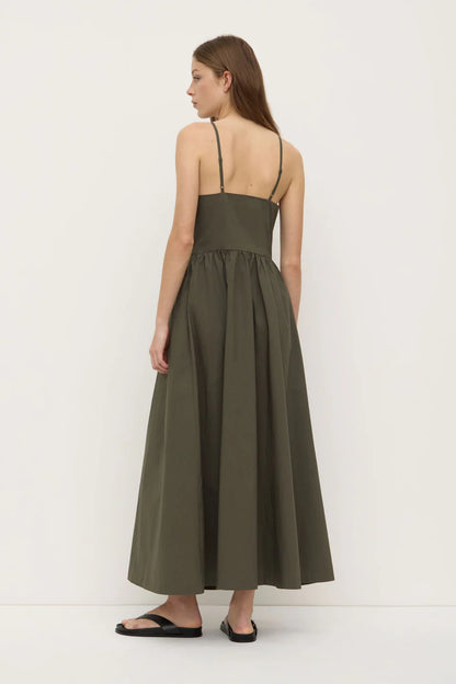 Posie Midi Dress - Moss