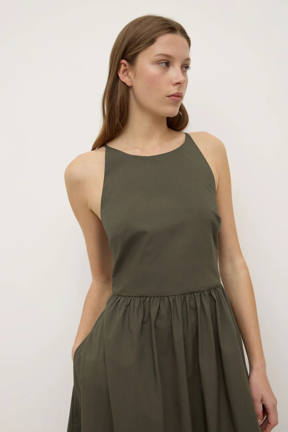 Posie Midi Dress - Moss