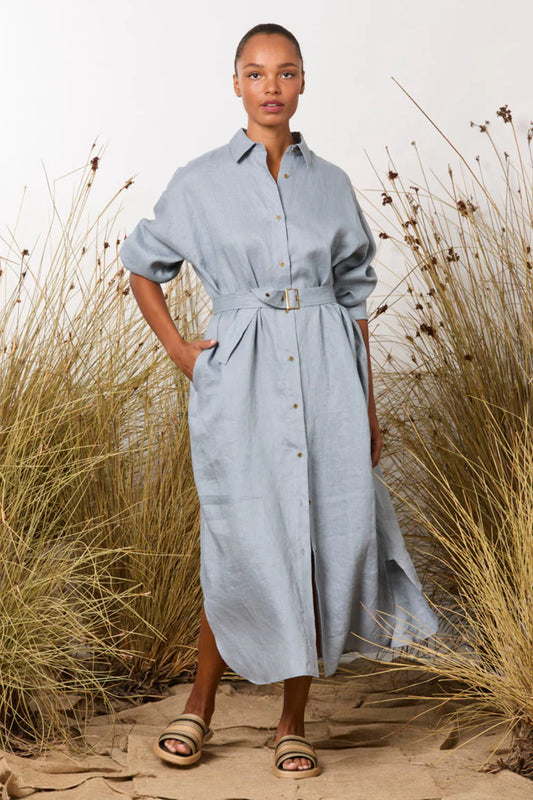 Potter Shirt Dress - Denim