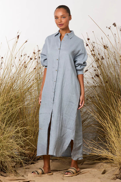 Potter Shirt Dress - Denim