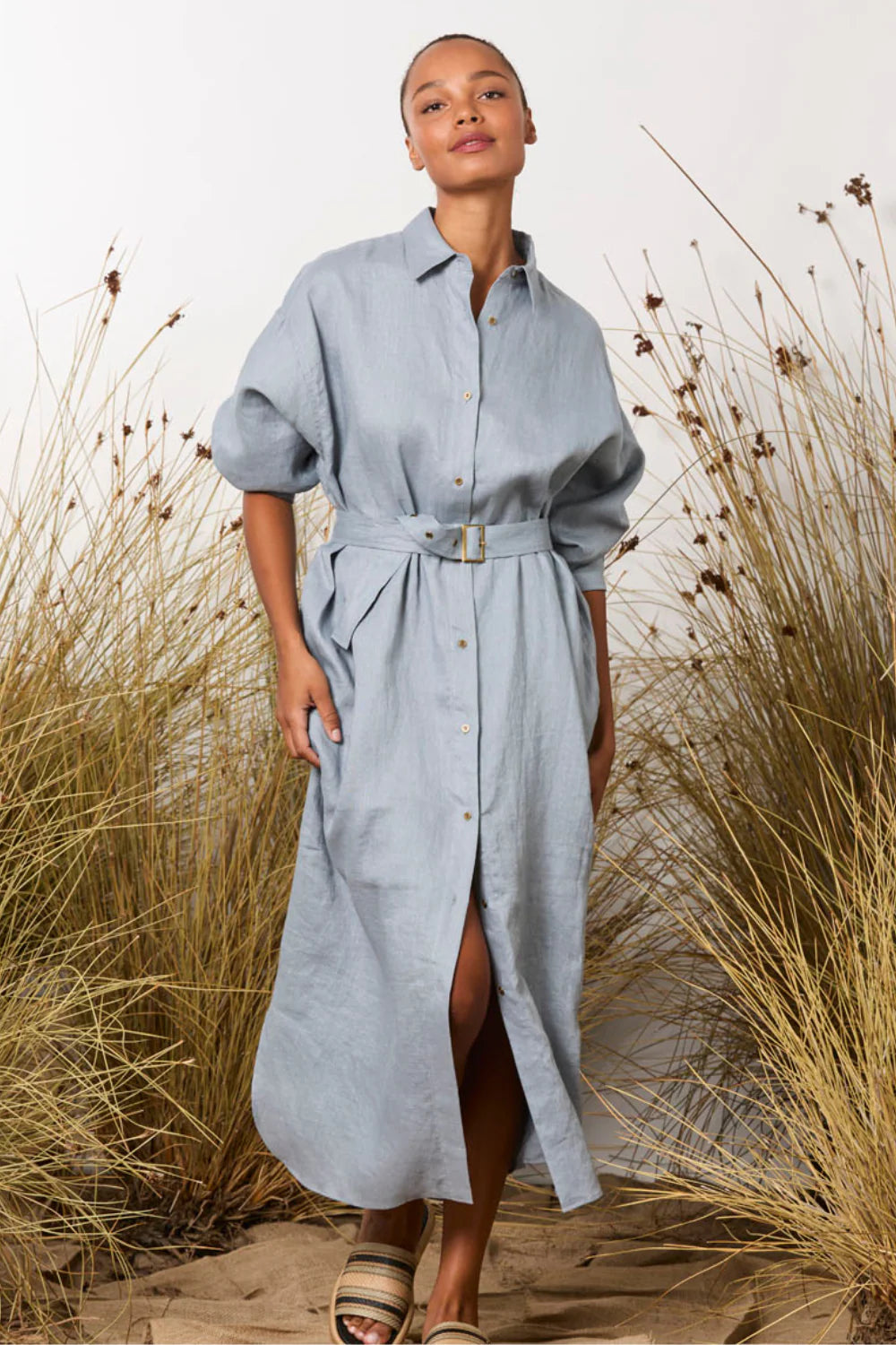 Potter Shirt Dress - Denim