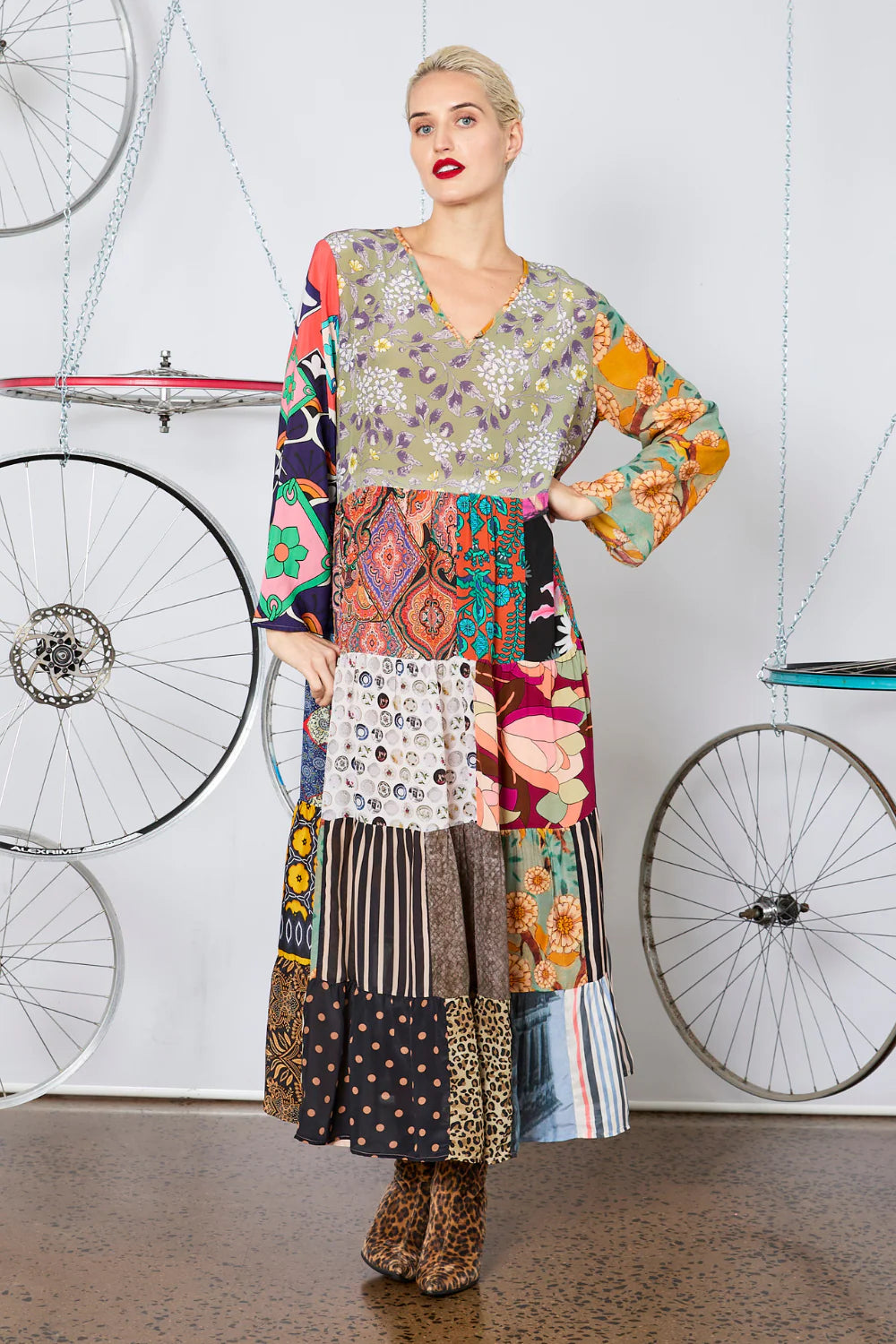 Reflection Dress - CIRCULAR - Silk Patchwork