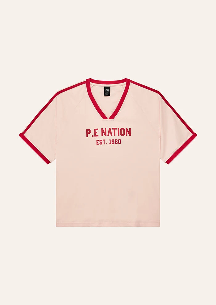 Spinout Baseball Tee - Soft Pink