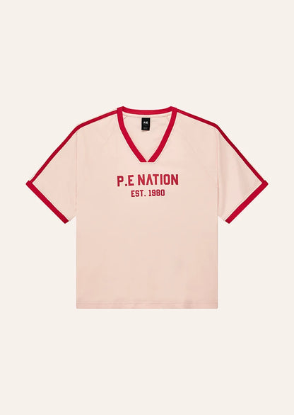 Spinout Baseball Tee - Soft Pink