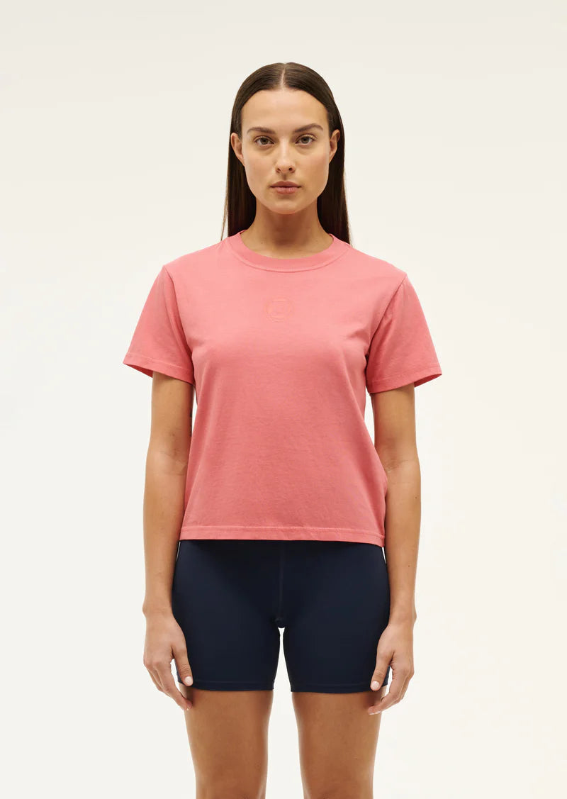 Sportive SS Tee - Washed Poppy Red