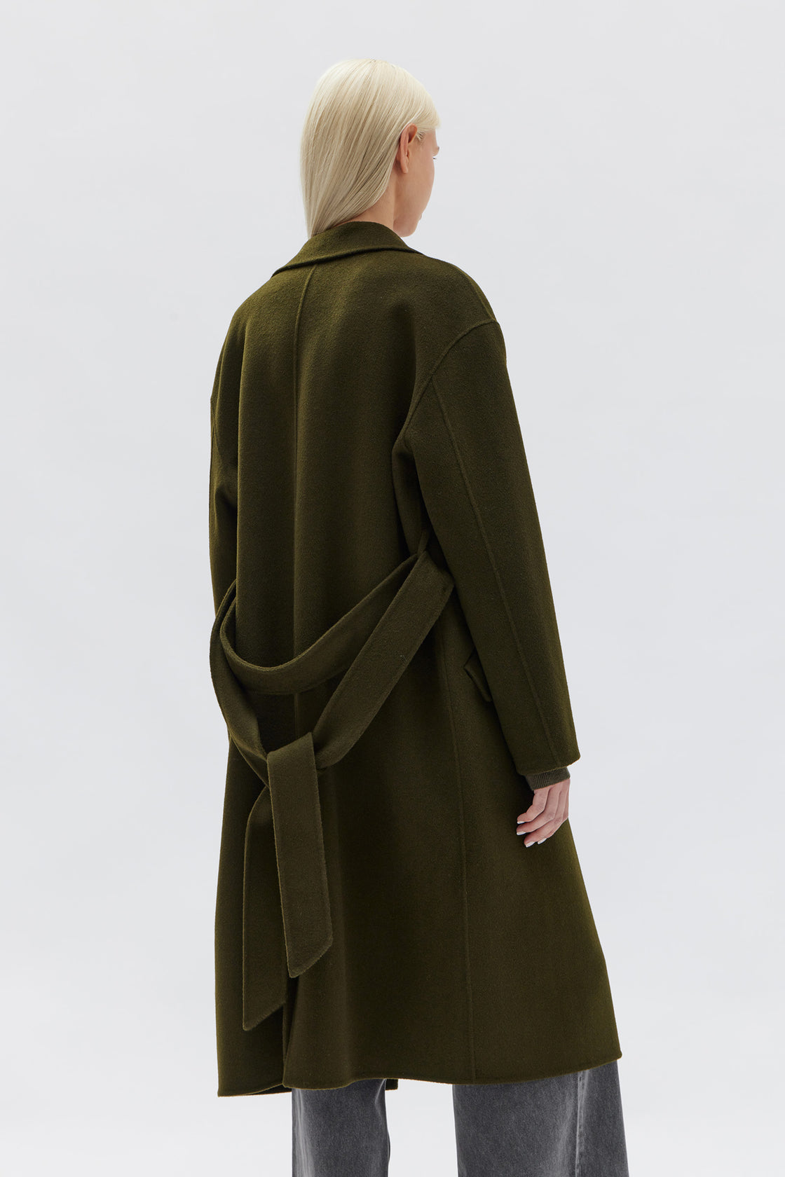 Sadie Single Breasted Wool Coat - Forest