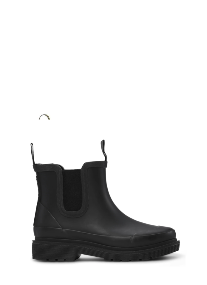 Short Rubber Gumboot - Black