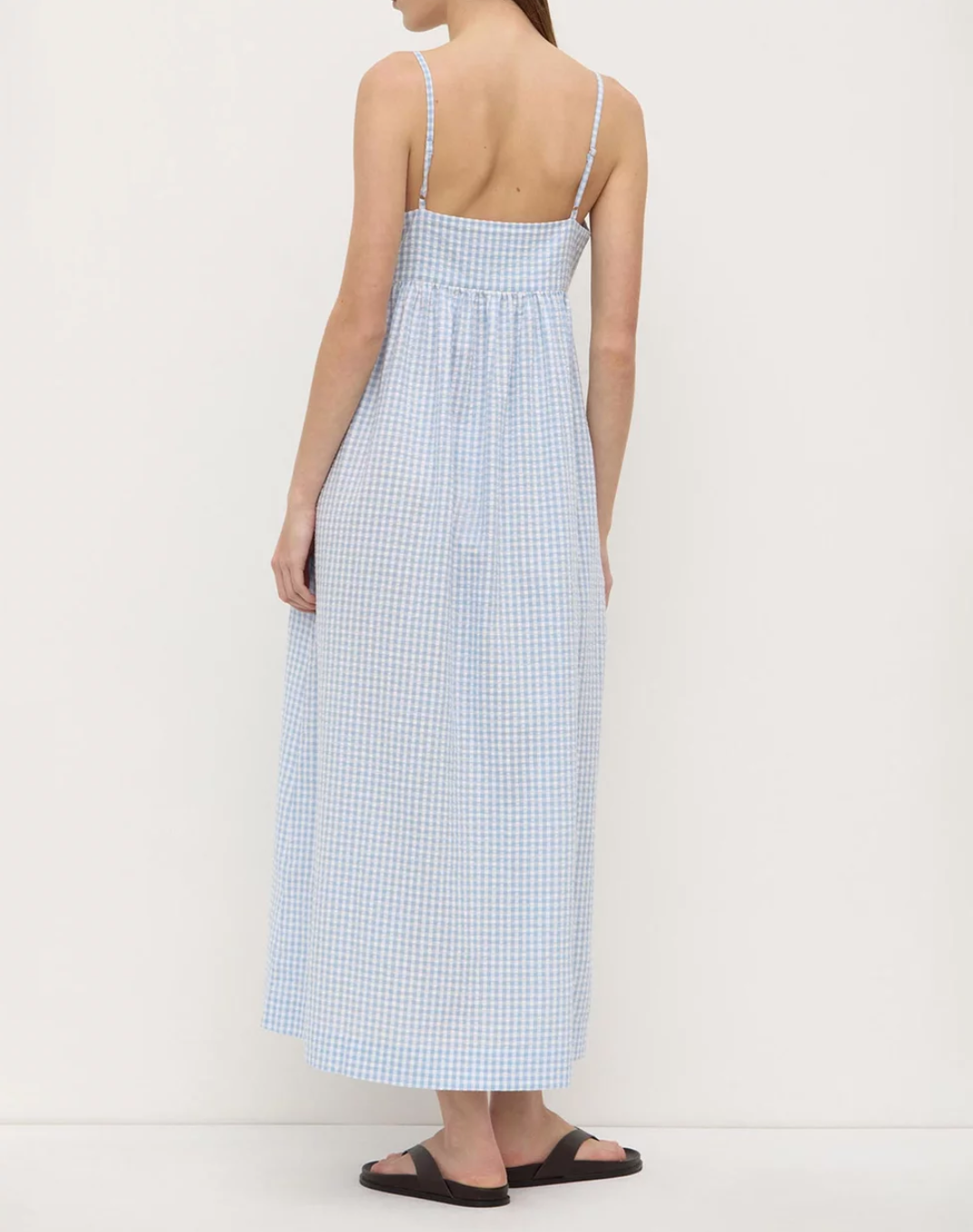 Ainslee Midi Dress - Blue Check
