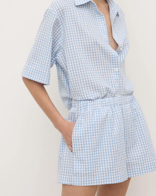 Ainslee Short - Blue Check