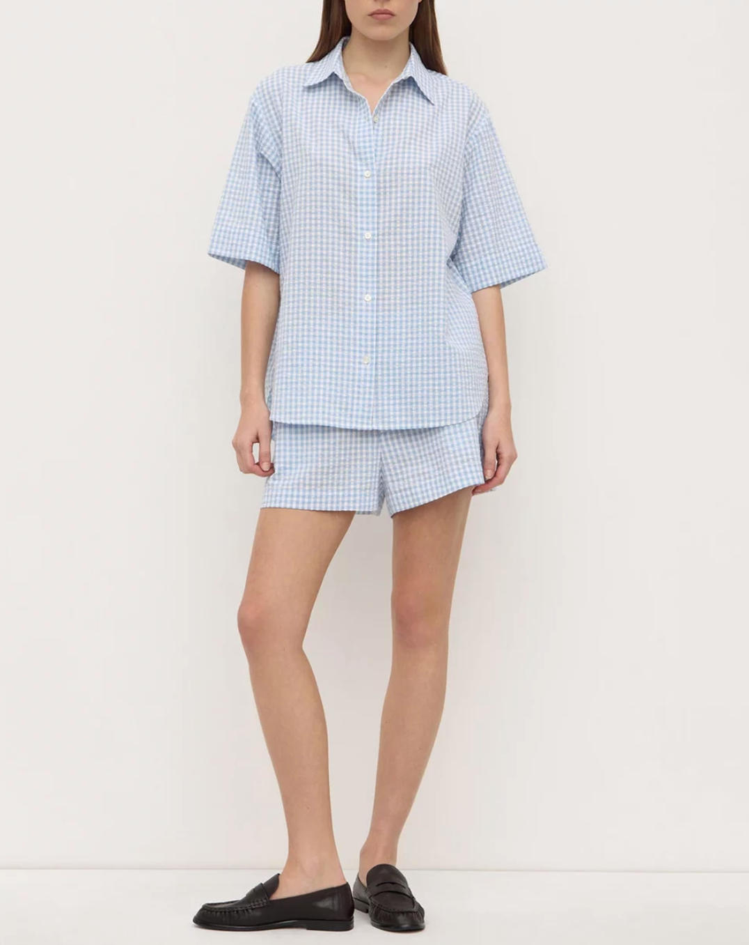 Ainslee SS Shirt - Blue Check