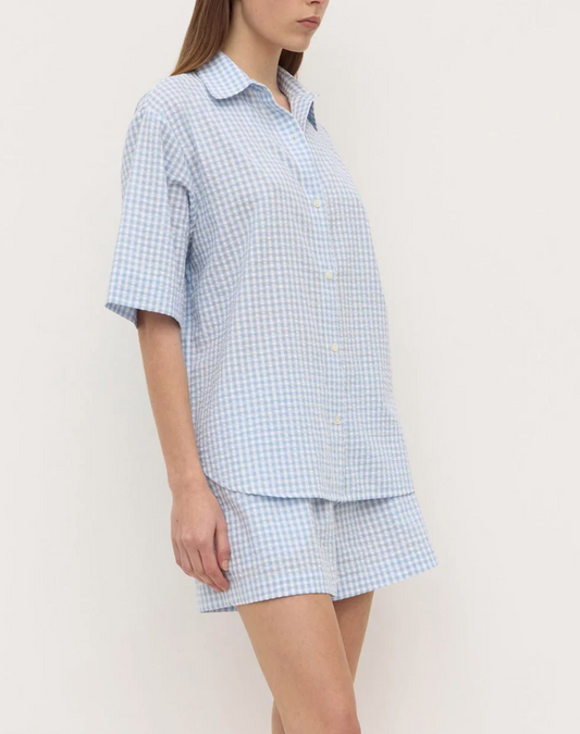 Ainslee SS Shirt - Blue Check