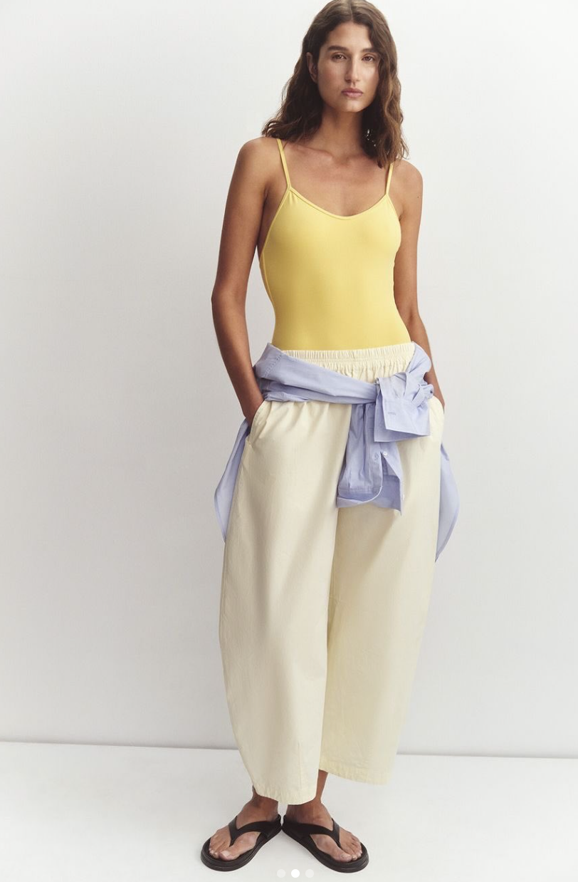 Lola Barrel Pant - Butter
