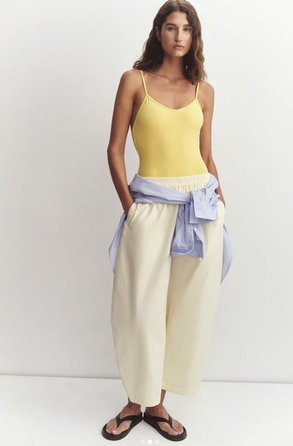 Lola Barrel Pant - Butter