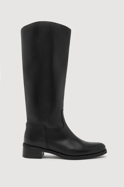 Stevie Leather Riding Boot - Black