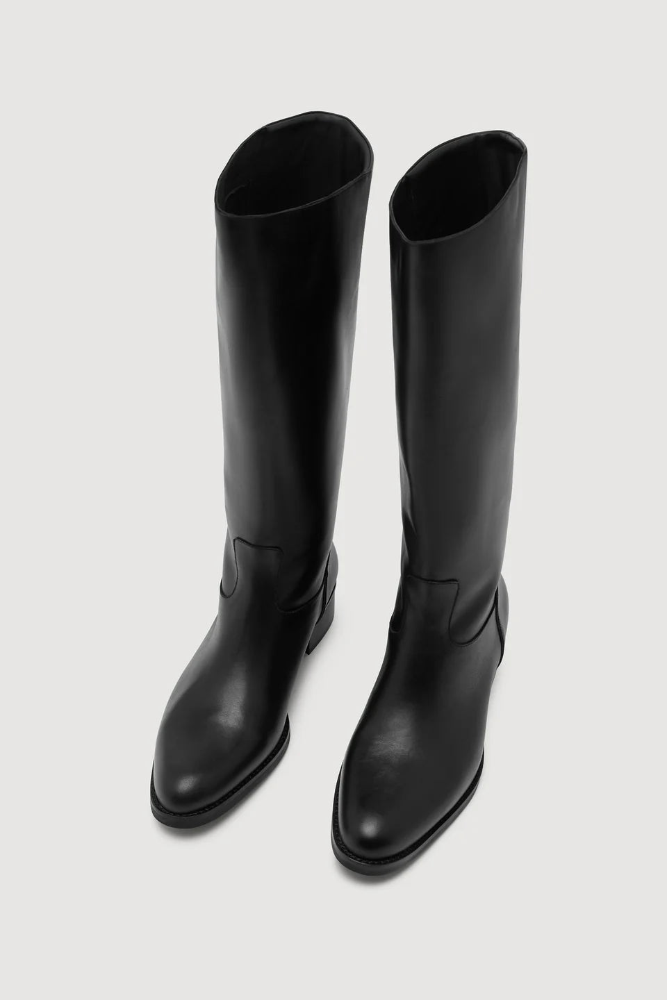 Stevie Leather Riding Boot - Black