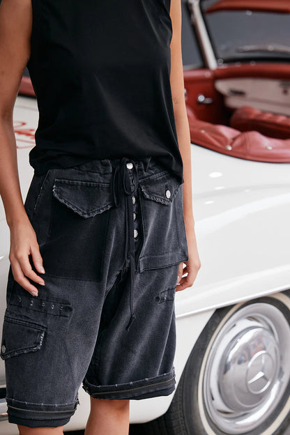 Trucker Denim Pant - Black