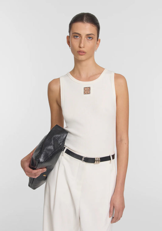 V&W  Metal Tank - Ivory