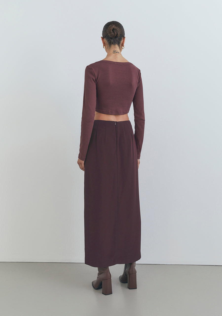 Bellagio Skirt - Oxblood