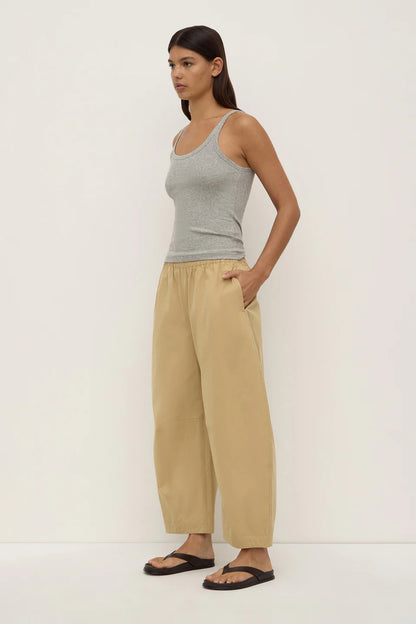 Lola Barrel Pant - Tan