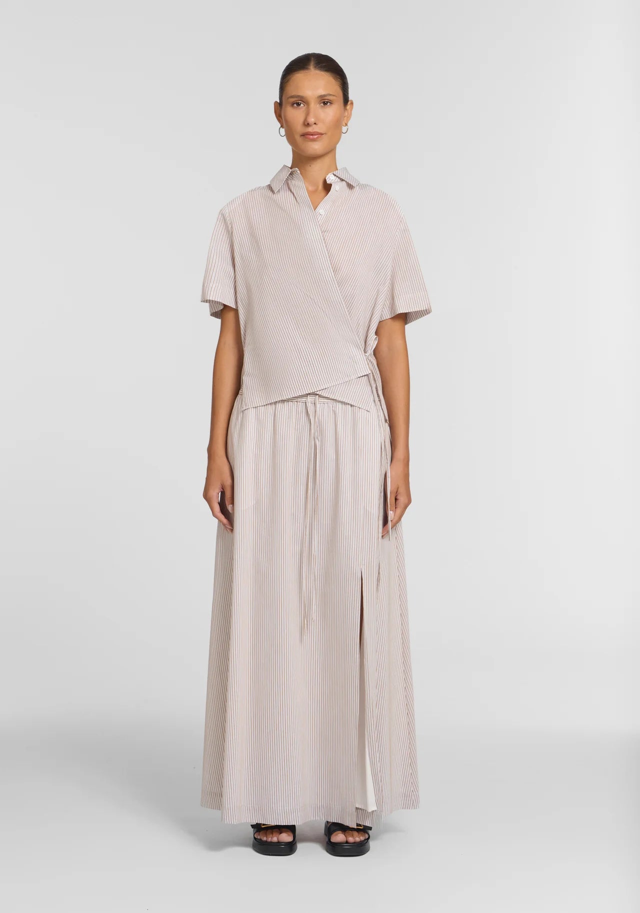 Tenfold Skirt - Cosmos Stripe