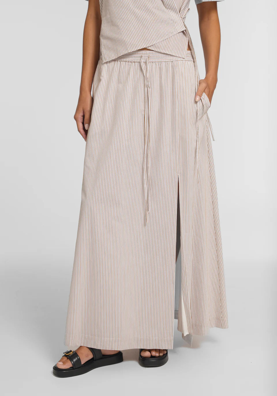 Tenfold Skirt - Cosmos Stripe