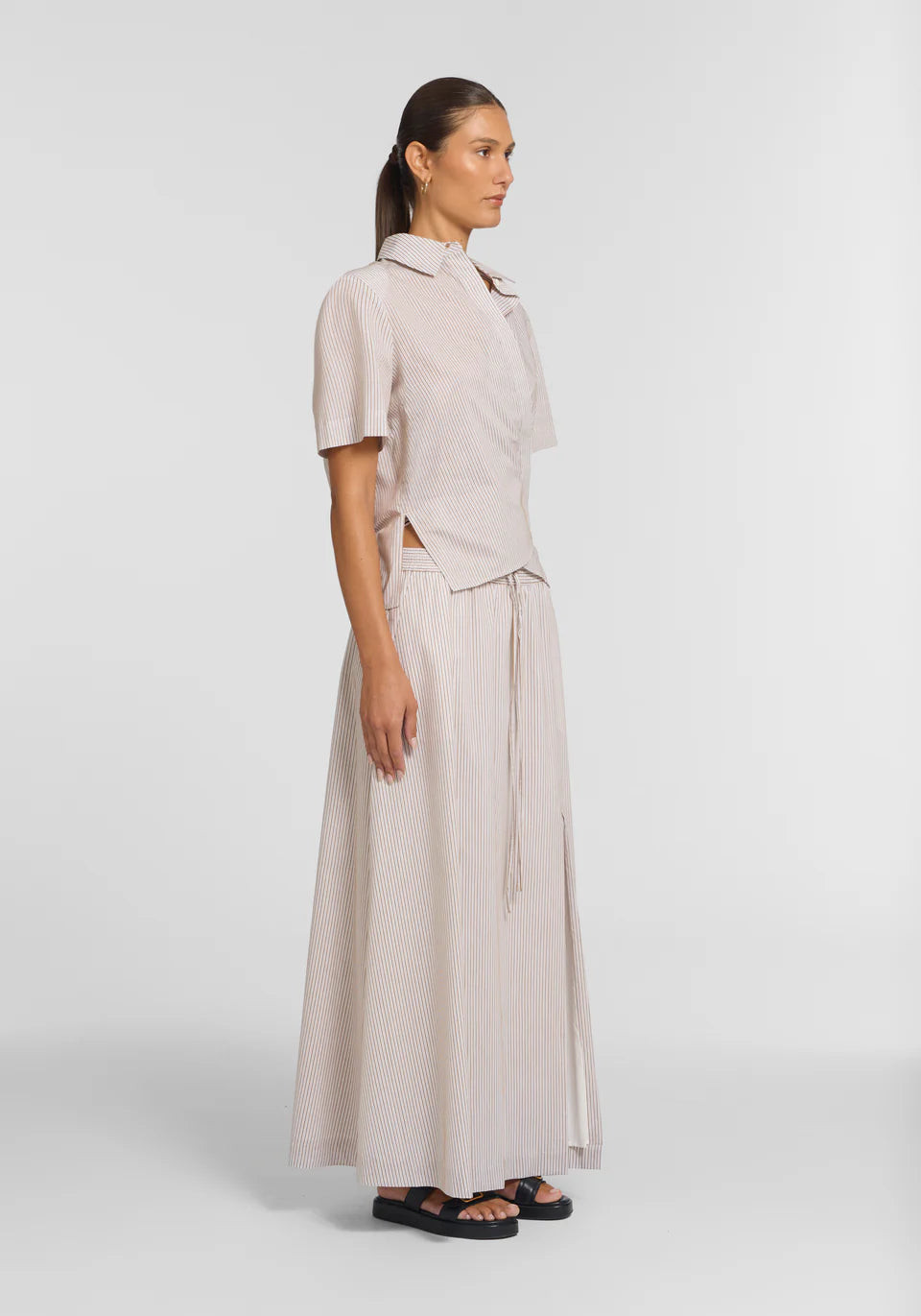 Tenfold Skirt - Cosmos Stripe