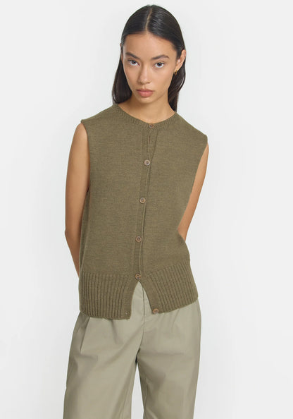 Julian Vest - Khaki Marle