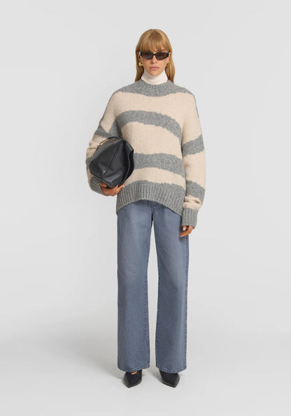 Dalliance Knit - Bone Grey Marle