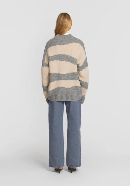 Dalliance Knit - Bone Grey Marle